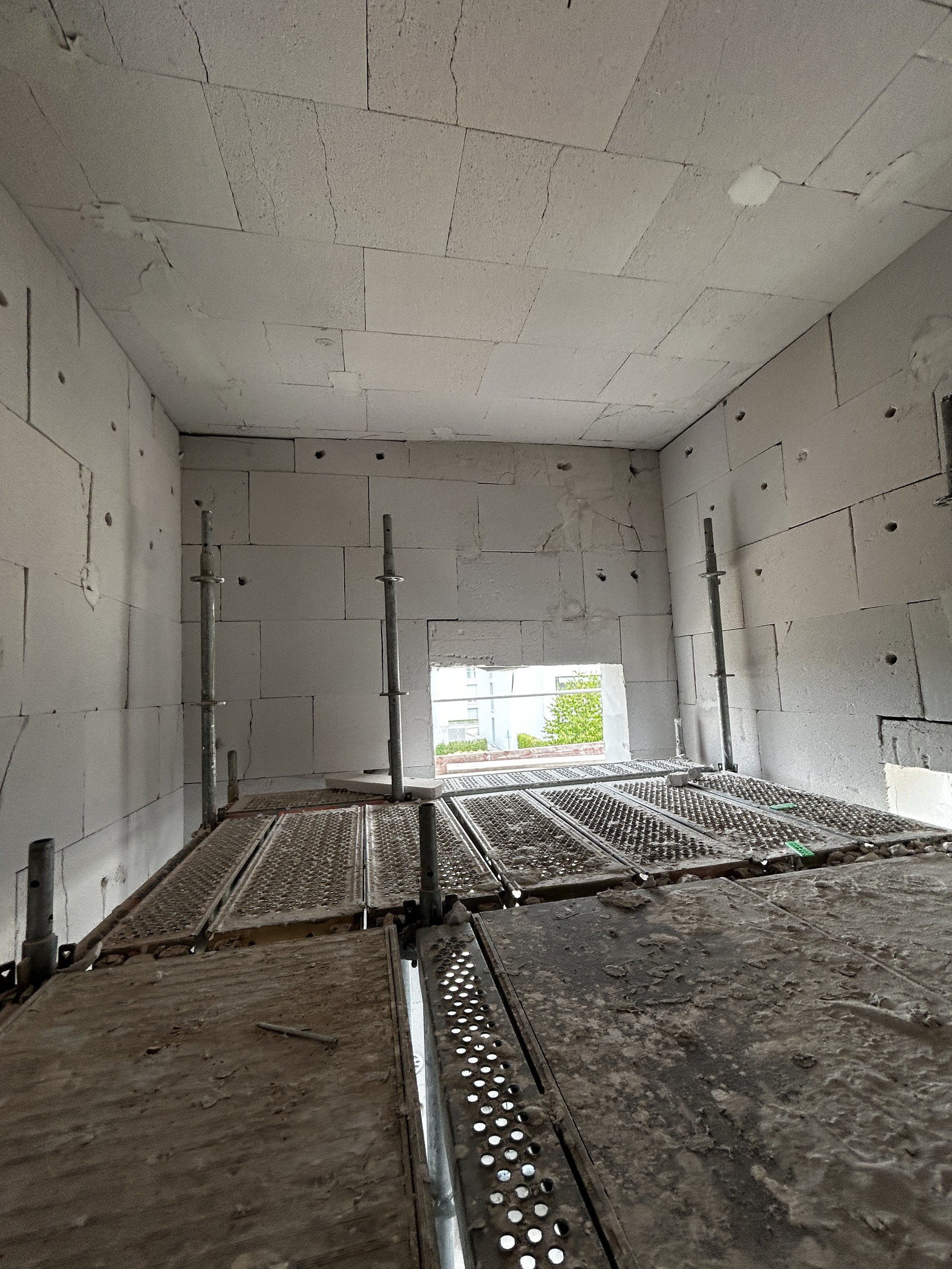 mitten in der Baustelle