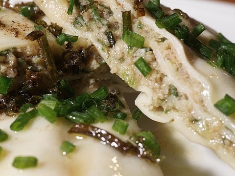 Maultaschen mit Schnittlauch