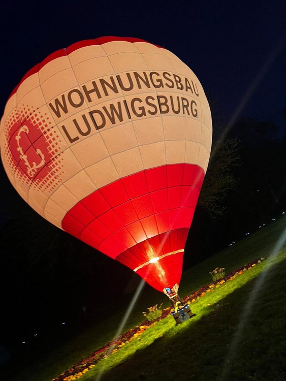 Ballon der Wohnungsbau Ludwigsburg beim Ballonblühen 2026