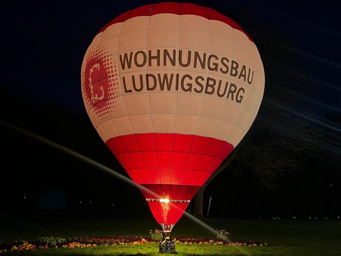 Ballon der Wohnungsbau Ludwigsburg beim Ballonblühen 2026