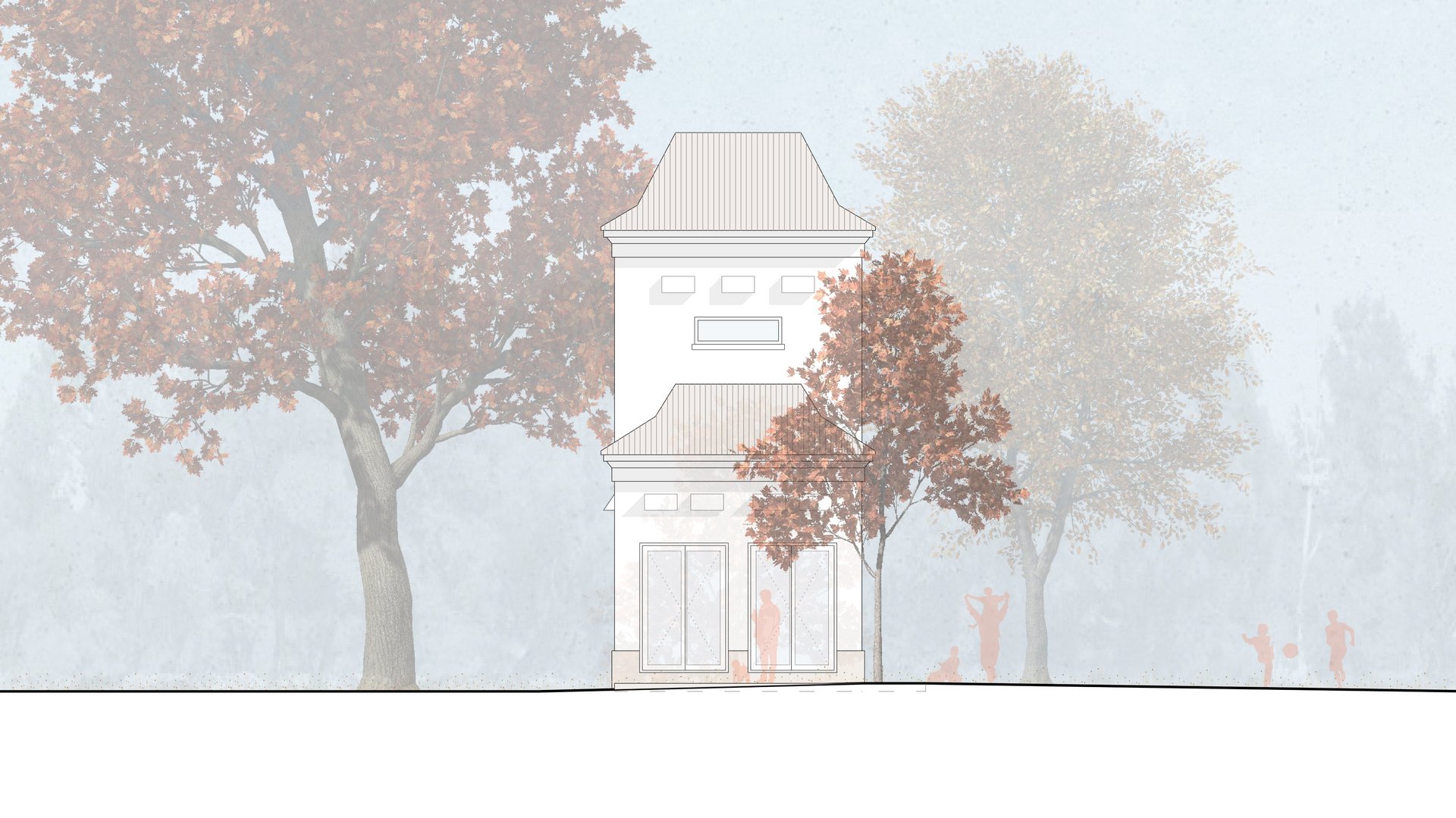 Visualisierung des umgebauten Trafoturms