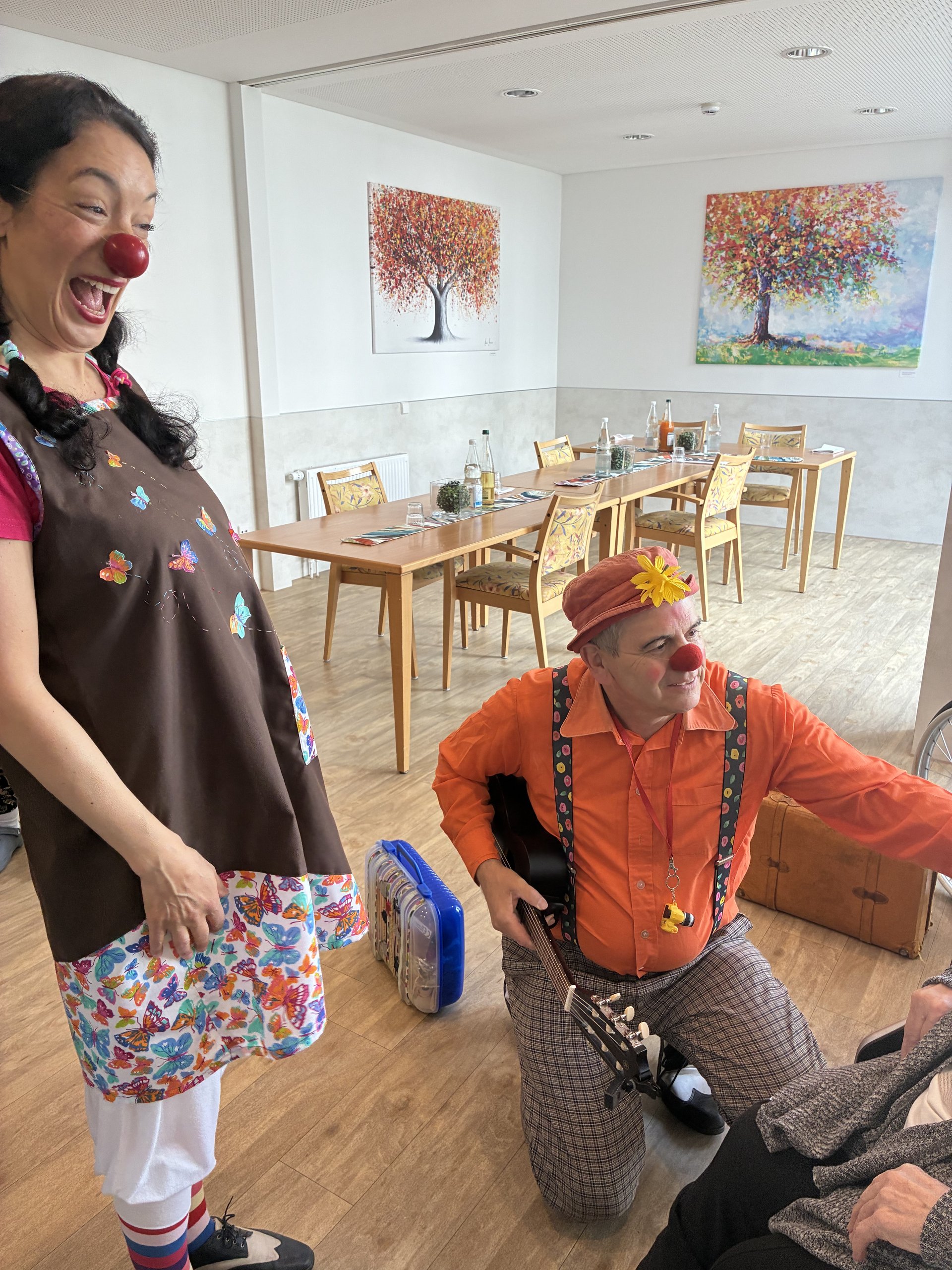 Klinikclowns bei der Arbeit